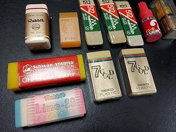 Amazon | レトロ消しゴム レトロ 消しゴム 字消し 纏め売り